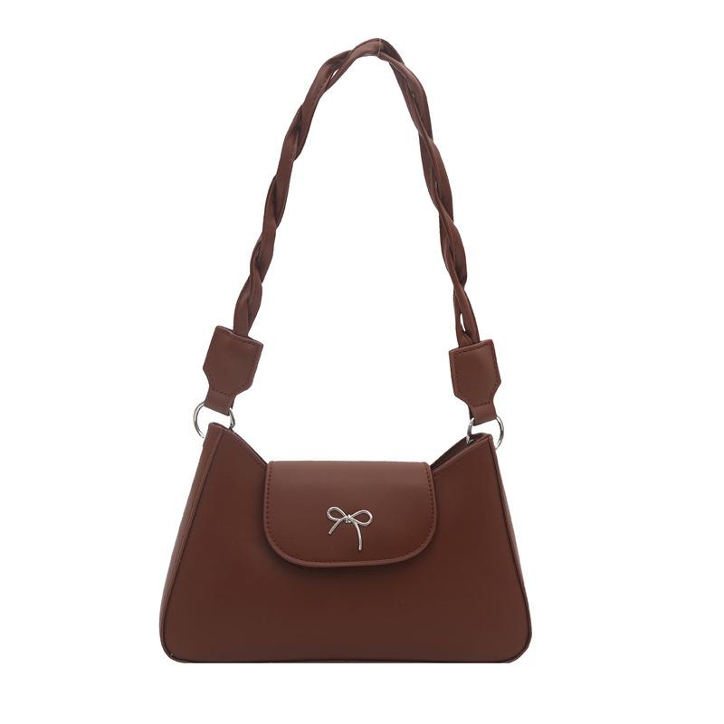fashionable retro largecapacity summer new textured casual bow crossbody underarm small square bag woman коричневий
fashionable retro largecapacity summer new textured casual bow crossbody underarm small square bag woman коричневий