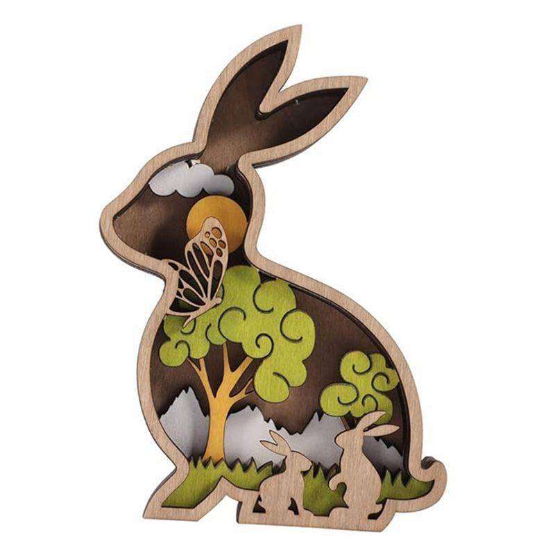 AEE4-Hollow-Out Ornament, Wooden Bunny, Wall Sculpture, Wooden Decorations, Easter Wooden Adornments
AEE4-Hollow-Out Ornament, Wooden Bunny, Wall Sculpture, Wooden Decorations, Easter Wooden Adornments