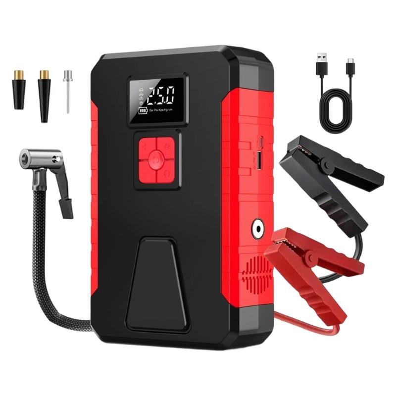 12V Automotive Battery Booster With Air Compressor 1200A Quick Start For Cars SUVs Trucks Portable 1
12V Automotive Battery Booster With Air Compressor 1200A Quick Start For Cars SUVs Trucks Portable 1
