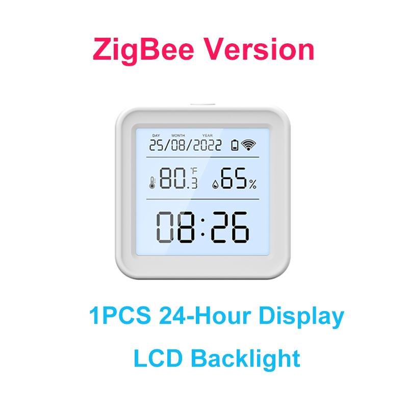 Tuya Smart Home WiFi/ZigBee Temperature & Humidity Sensor LED Backlight Smart Life APP Remote Work With Alexa Google Assistant ZigBee Version
Tuya Smart Home WiFi/ZigBee Temperature & Humidity Sensor LED Backlight Smart Life APP Remote Work With Alexa Google Assistant ZigBee Version