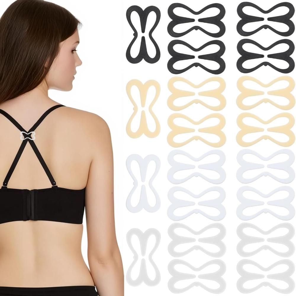 20 шт. Зажимы для бюстгальтера, Держатели бретелей для скользящих бретелей с цветочным узором, Крючки для перекрестной спины, Аксессуары для скрытия и контроля линии декольте, Черный, Белый
20 шт. Зажимы для бюстгальтера, Держатели бретелей для скользящих бретелей с цветочным узором, Крючки для перекрестной спины, Аксессуары для скрытия и контроля линии декольте, Черный, Белый