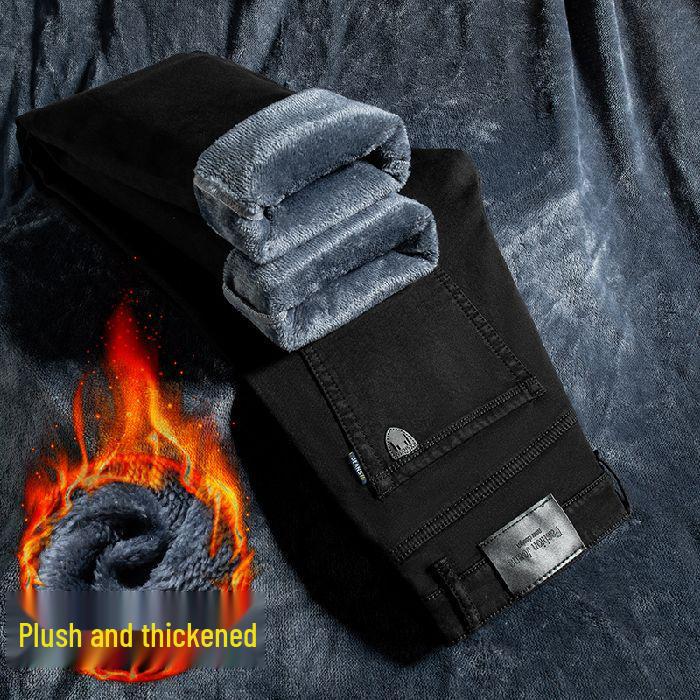 Мужские джинсы прямого кроя стрейч на флисовой подкладке - Черные, Свободный крой, Коллекция Осень/Зима 2025 38
Мужские джинсы прямого кроя стрейч на флисовой подкладке - Черные, Свободный крой, Коллекция Осень/Зима 2025 38