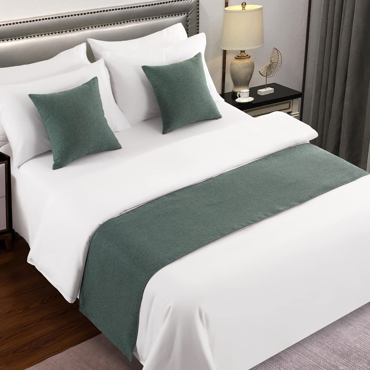 AMBERIS Bed Runner, Imitation Linen Decorative Bed Scarf for Home Hotel (Bed Scarf for Home Hotel)
AMBERIS Bed Runner, Imitation Linen Decorative Bed Scarf for Home Hotel (Bed Scarf for Home Hotel)