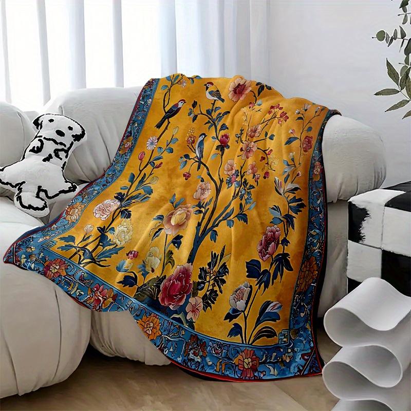 1pc Vintage style Floral and Bird Blanket, Cozy Home Decor for Holiday Season, Ideal Gift for Christmas, New Year and Family 30x40in
1pc Vintage style Floral and Bird Blanket, Cozy Home Decor for Holiday Season, Ideal Gift for Christmas, New Year and Family 30x40in