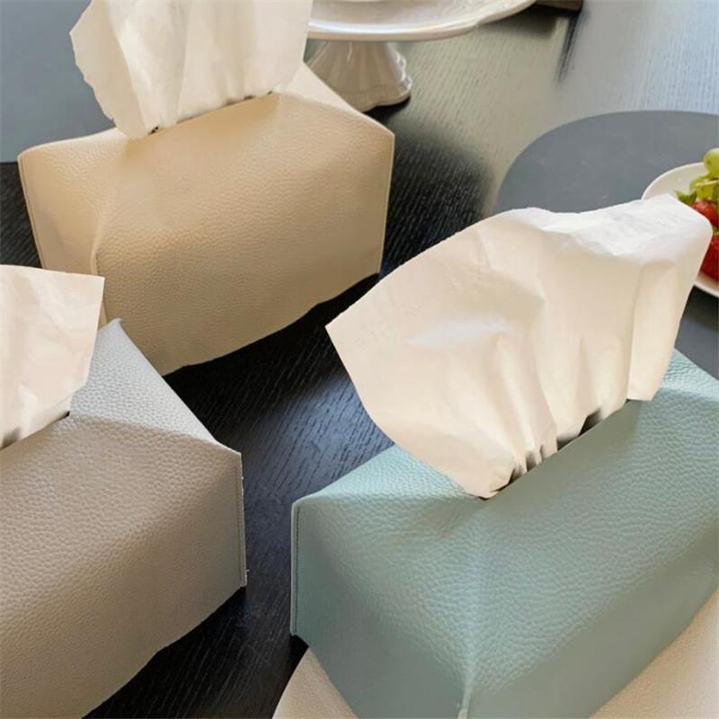 Tissue Box Cover Refined PU Leather Foldable Tissue Box Holder - Decorative HolderOrganizer for Bathroom Vanity Countertop
Tissue Box Cover Refined PU Leather Foldable Tissue Box Holder - Decorative HolderOrganizer for Bathroom Vanity Countertop