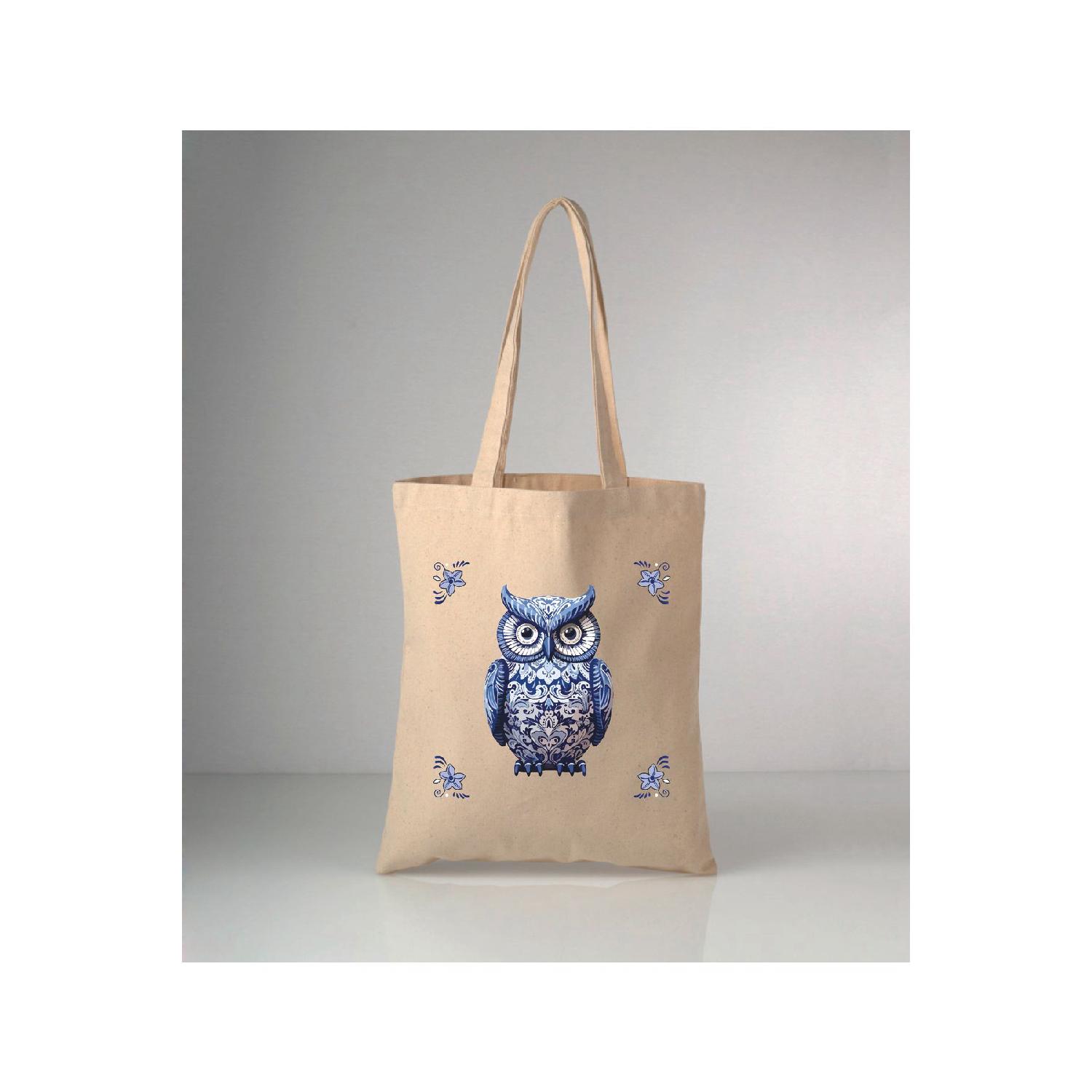 Сумка на плечо из необработанной ткани с принтом Delft Blue Owl специальной серии 35 x 39 экрю
Сумка на плечо из необработанной ткани с принтом Delft Blue Owl специальной серии 35 x 39 экрю
