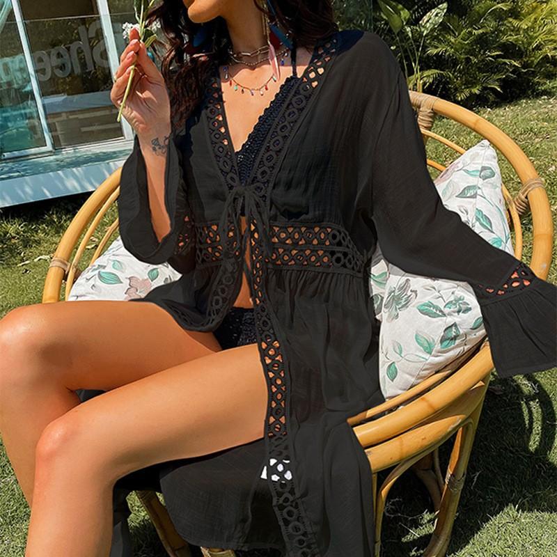 Women s Lace Patchwork Casual Cardigan Loose Bamboo Cotton Open Front Long Shirt, Beach Cover Up 0999 One size fits all чорний
Women s Lace Patchwork Casual Cardigan Loose Bamboo Cotton Open Front Long Shirt, Beach Cover Up 0999 One size fits all чорний