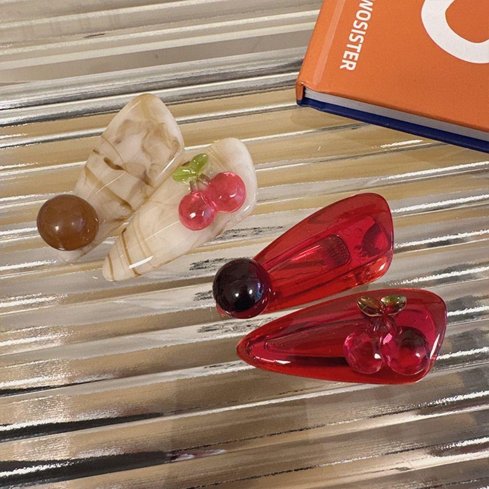 Korean Style Cherry Hairpins Red Lovely Barrettes Hair Ornament Sweet Hair Clips Gift
Korean Style Cherry Hairpins Red Lovely Barrettes Hair Ornament Sweet Hair Clips Gift