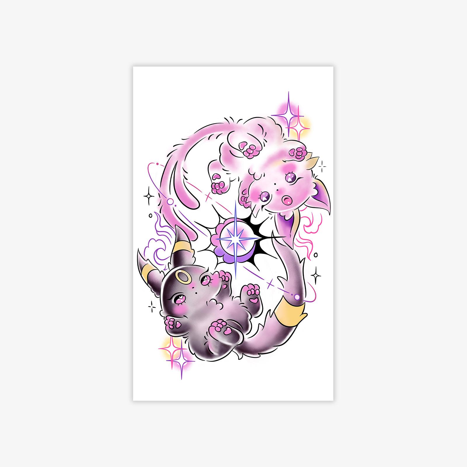 Girl Cartoon Color Devil, Angel Rabbit Tattoo Sticker Cute Arm Waist Tattoo Sticker 9*15
Girl Cartoon Color Devil, Angel Rabbit Tattoo Sticker Cute Arm Waist Tattoo Sticker 9*15