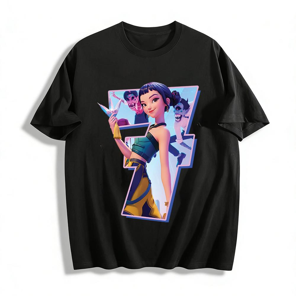 Trendy Chinese Style Mischievous Girl Print T-Shirt Loose Casual Cool Streetwear For Men And Women Pure cotton T-shirt XXS
Trendy Chinese Style Mischievous Girl Print T-Shirt Loose Casual Cool Streetwear For Men And Women Pure cotton T-shirt XXS