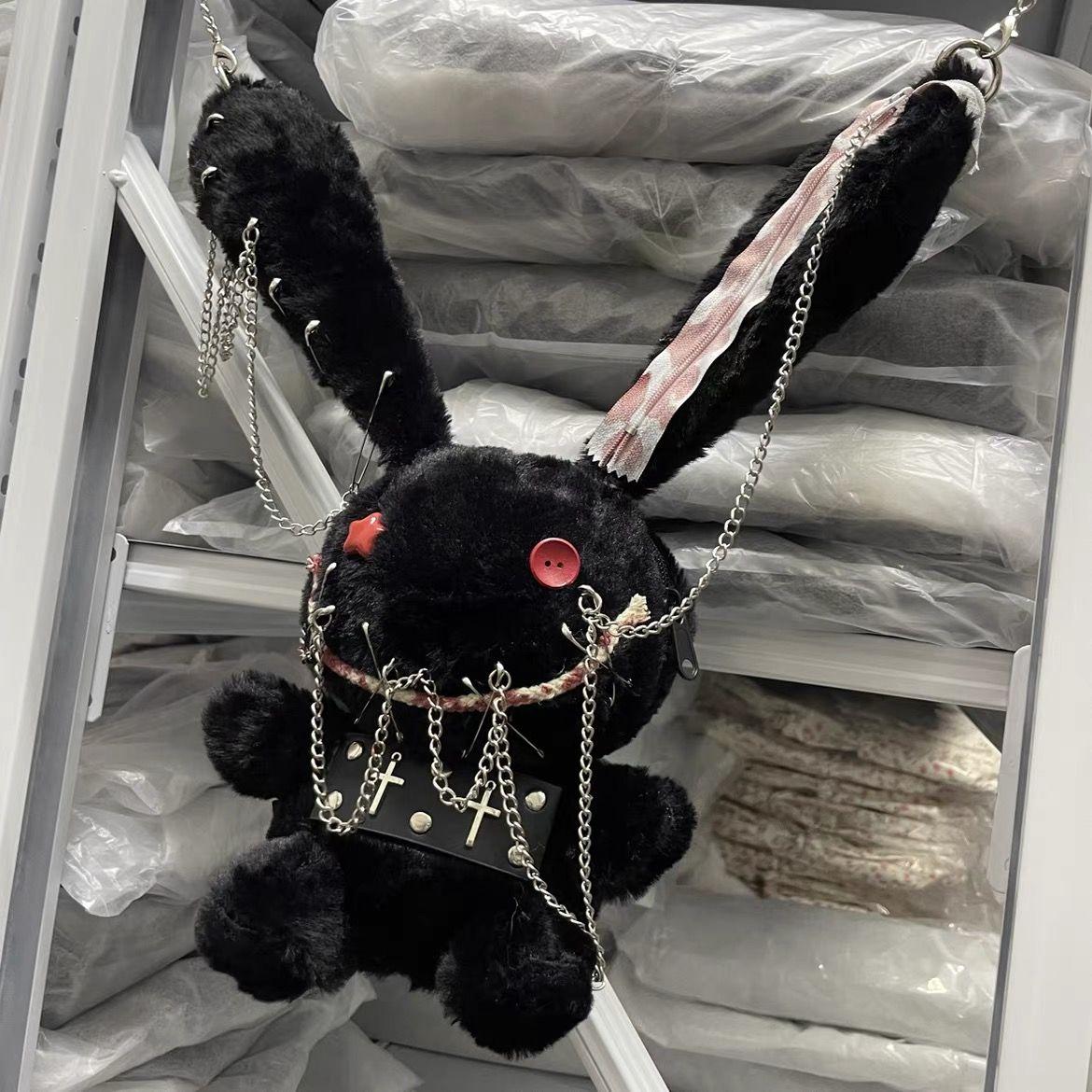 JIAERDI Gothic Punk Y2k Backpack Women Hot Girls Rabbit Plush Chain Mini Backpacks Female Dark Casual Crossbody Bags Aesthetic
JIAERDI Gothic Punk Y2k Backpack Women Hot Girls Rabbit Plush Chain Mini Backpacks Female Dark Casual Crossbody Bags Aesthetic