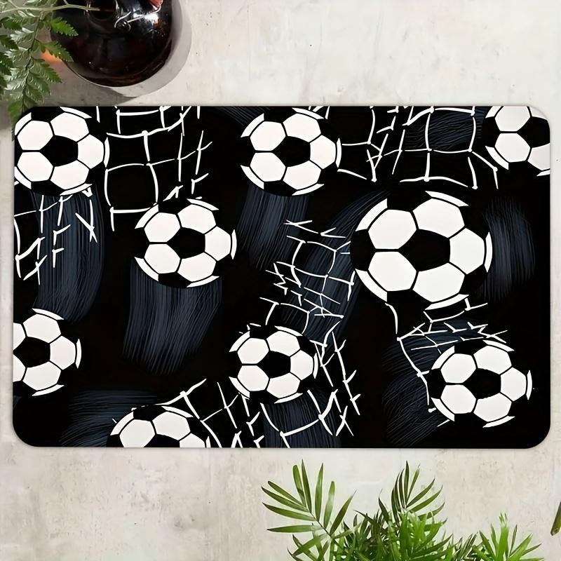 Doodle-style Football Theme Flannel-printed floor mats are slip-resistant Suitable living room bedroom terrace garden carpets 60x90cm
Doodle-style Football Theme Flannel-printed floor mats are slip-resistant Suitable living room bedroom terrace garden carpets 60x90cm