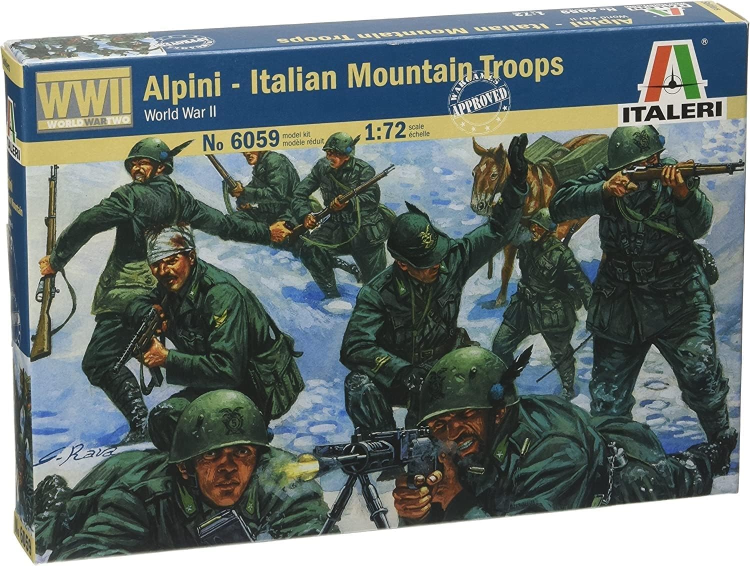 Platz Italeri Другої світової війни. Пластикова модель італійського гірського солдата IT6059 1/72
Platz Italeri Другої світової війни. Пластикова модель італійського гірського солдата IT6059 1/72