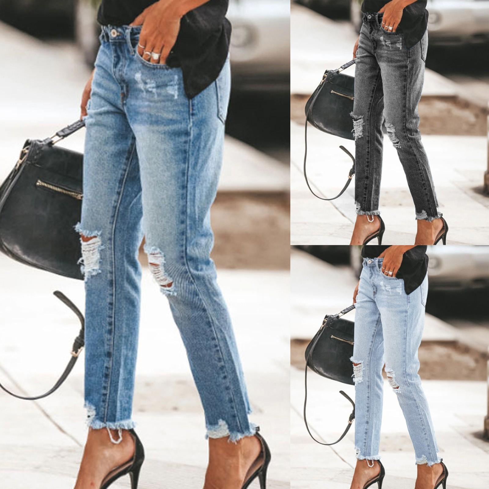 Women s Button Slim Front And Back Pocket Hole Design Leggings Leg Work Pants Denim Trousers L
Women s Button Slim Front And Back Pocket Hole Design Leggings Leg Work Pants Denim Trousers L