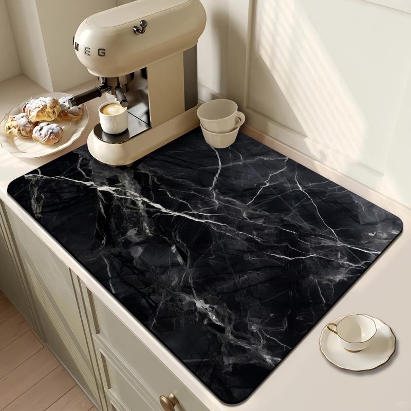Diatomaceous Earth Kitchen Draining Mat - Water Absorption & Heat Insulation Pad for Marble Countertops and Dining Tables 30x40cm мраморный/чёрный
Diatomaceous Earth Kitchen Draining Mat - Water Absorption & Heat Insulation Pad for Marble Countertops and Dining Tables 30x40cm мраморный/чёрный