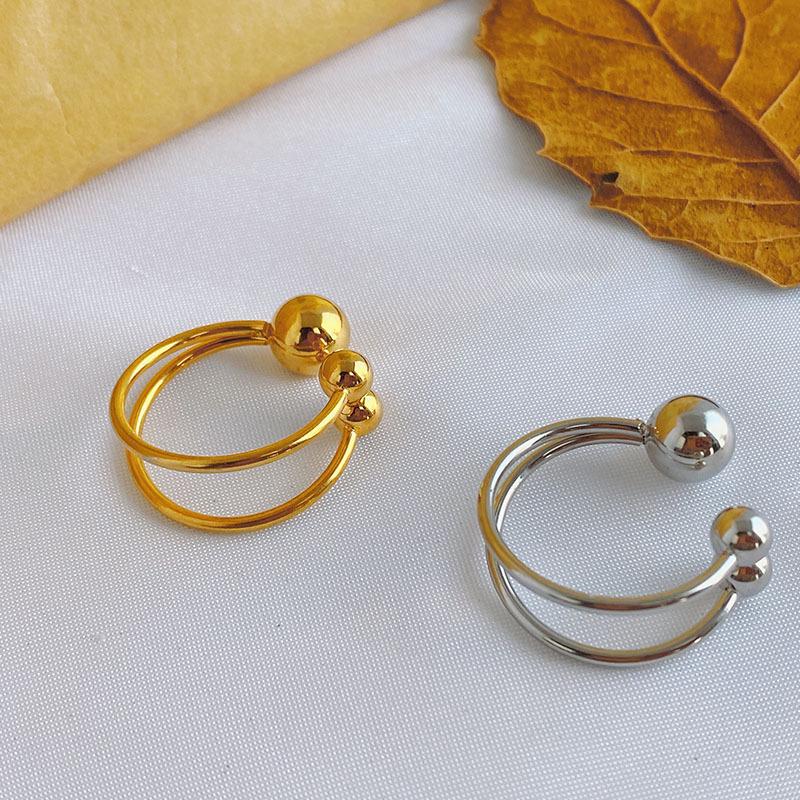 Korean Minimalist Titanium Steel Open Ring with Steel Ball - Trendy High-End Cold Style Couple s Jewelry Size 6
Korean Minimalist Titanium Steel Open Ring with Steel Ball - Trendy High-End Cold Style Couple s Jewelry Size 6