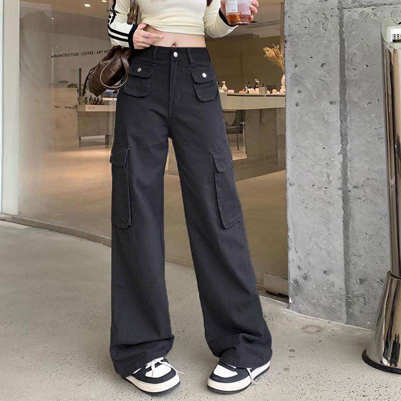 Women s Plus Size High-Waisted Black Wide-Leg Denim Cargo Pants with Multi-Pockets Extra Large чёрный
Women s Plus Size High-Waisted Black Wide-Leg Denim Cargo Pants with Multi-Pockets Extra Large чёрный