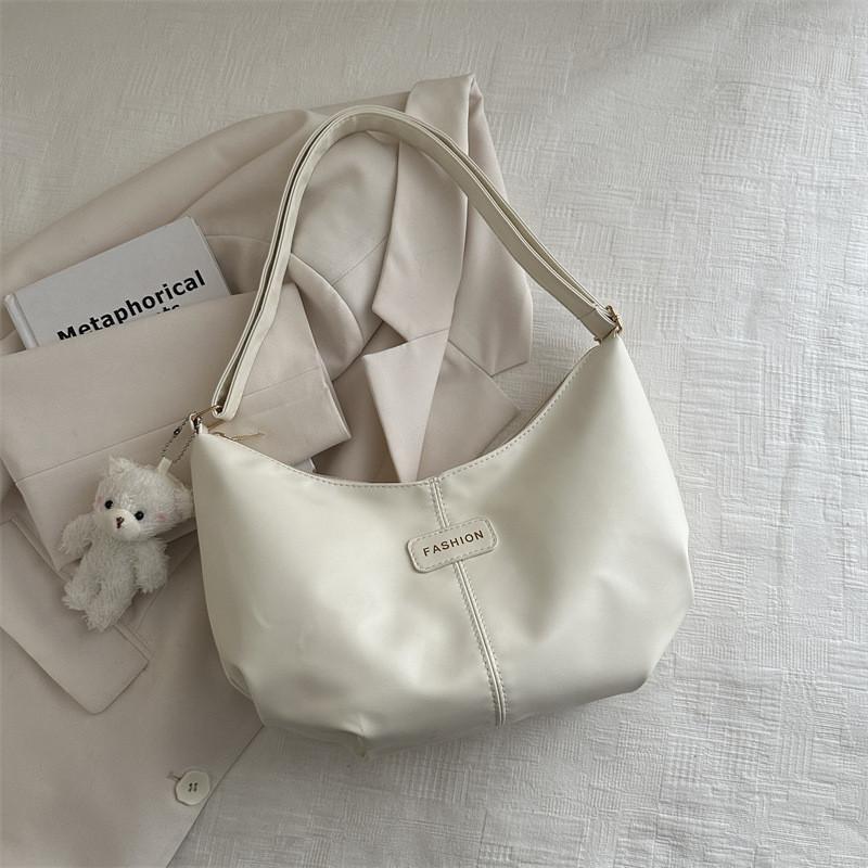 Korean Style Shoulder Tote Bag With Water Dumpling Shape And Polyester Lining білий
Korean Style Shoulder Tote Bag With Water Dumpling Shape And Polyester Lining білий