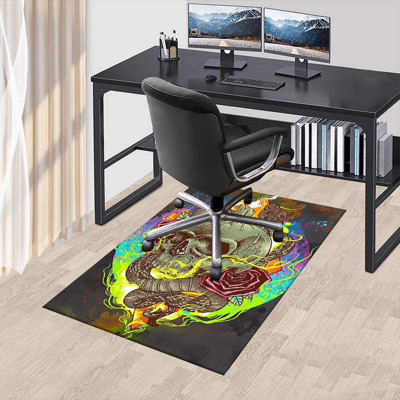 1pc Skull Snake Themed Rug for Home Decor, Non-slip Office Carpet, Chair mat, Outdoor Mat, Christmas and Halloween gifts-0731057 60cm by 90cm
1pc Skull Snake Themed Rug for Home Decor, Non-slip Office Carpet, Chair mat, Outdoor Mat, Christmas and Halloween gifts-0731057 60cm by 90cm