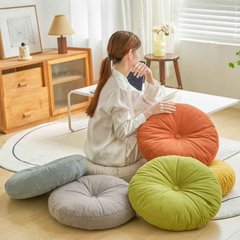 Solid Color Pouf Throw Pillow 40cm Tatami Cushion Durable Sofa Cushion Home кавовий
Solid Color Pouf Throw Pillow 40cm Tatami Cushion Durable Sofa Cushion Home кавовий