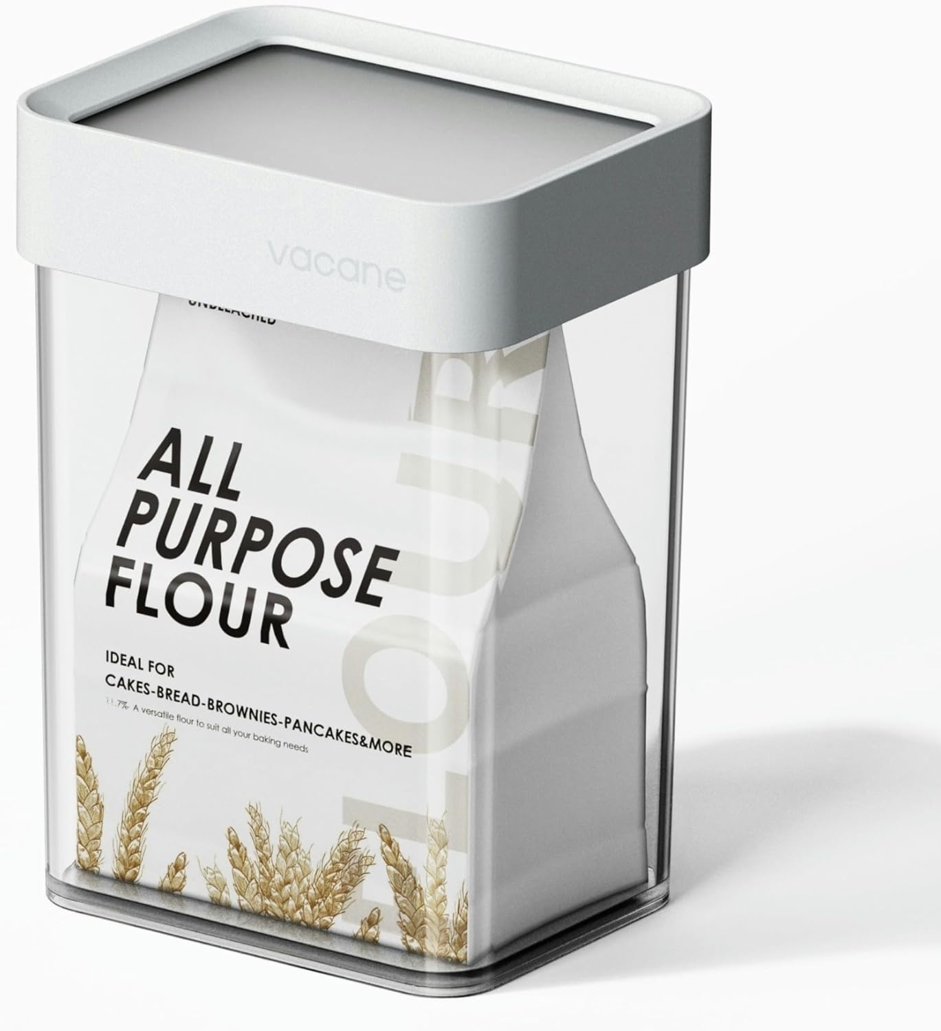 Airtight Food Storage Box with Silicone Lid, Clear Kitchen Organizer for Sugar, Flour, Oatmeal - Dishwasher Safe
Airtight Food Storage Box with Silicone Lid, Clear Kitchen Organizer for Sugar, Flour, Oatmeal - Dishwasher Safe