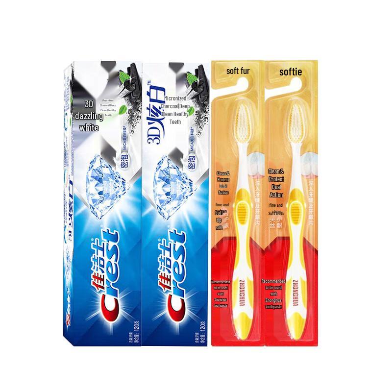 Crest 3D White Micro Charcoal Toothpaste & Soft Toothbrush Pack
Crest 3D White Micro Charcoal Toothpaste & Soft Toothbrush Pack