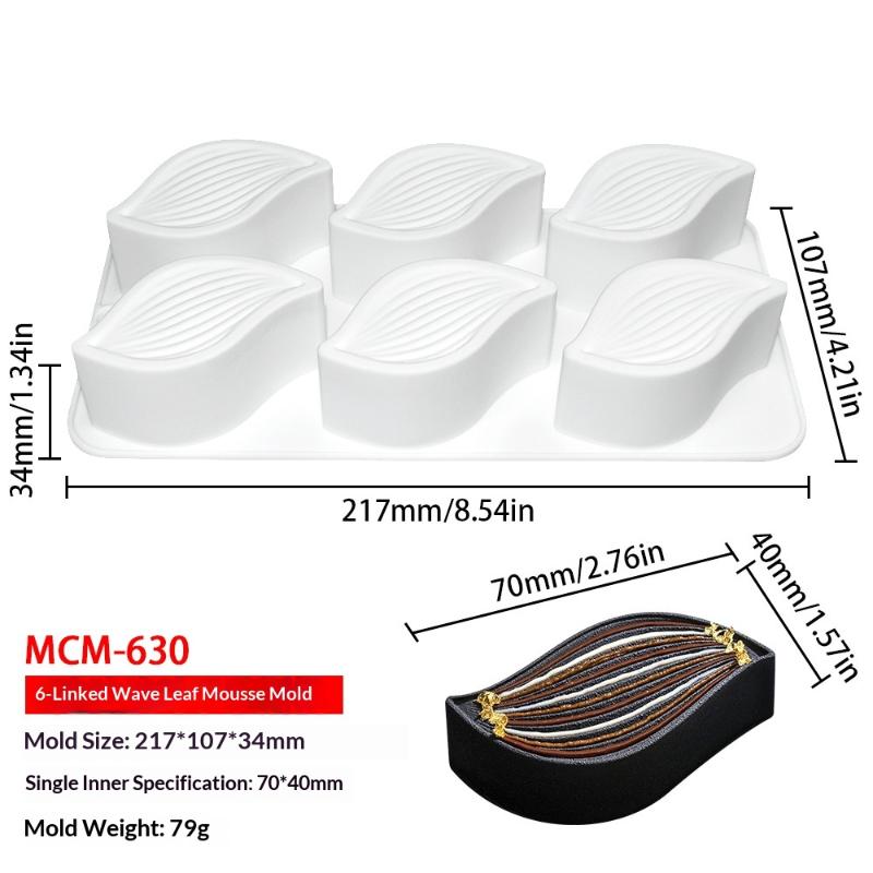 6 Holes Leaves Mousse Mold DIY Jelly Pudding Pastry Chocolate Silicone Mould Soap Candle Molds Cake Decorating Tool
6 Holes Leaves Mousse Mold DIY Jelly Pudding Pastry Chocolate Silicone Mould Soap Candle Molds Cake Decorating Tool