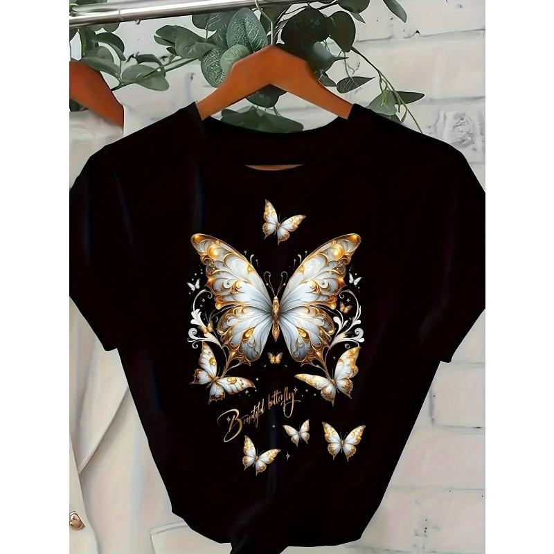 European size Fashionable Letter Cartoon Print Women S Round Neck T-Shirt, Simple Design, Comfortable And Breathable, Suitable for Daily Leisure 4XL чорний
European size Fashionable Letter Cartoon Print Women S Round Neck T-Shirt, Simple Design, Comfortable And Breathable, Suitable for Daily Leisure 4XL чорний