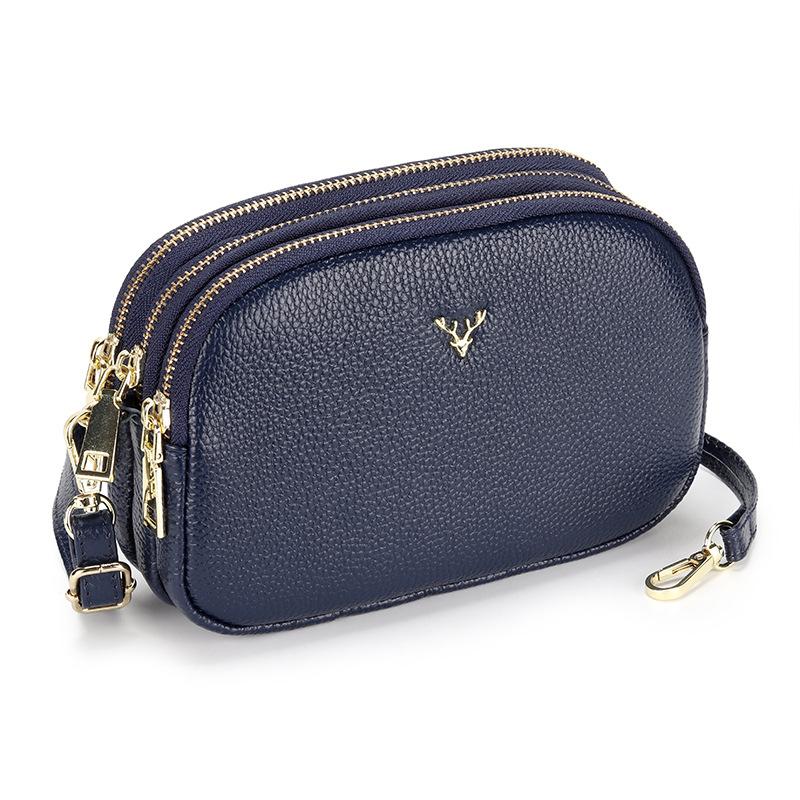 2024 Маленькая сумка через плечо из натуральной кожи для женщин, первый слой из коровьей кожи, сумки через плечо, три слоя, сумка на молнии, женский кошелек темно-синий
2024 Маленькая сумка через плечо из натуральной кожи для женщин, первый слой из коровьей кожи, сумки через плечо, три слоя, сумка на молнии, женский кошелек темно-синий