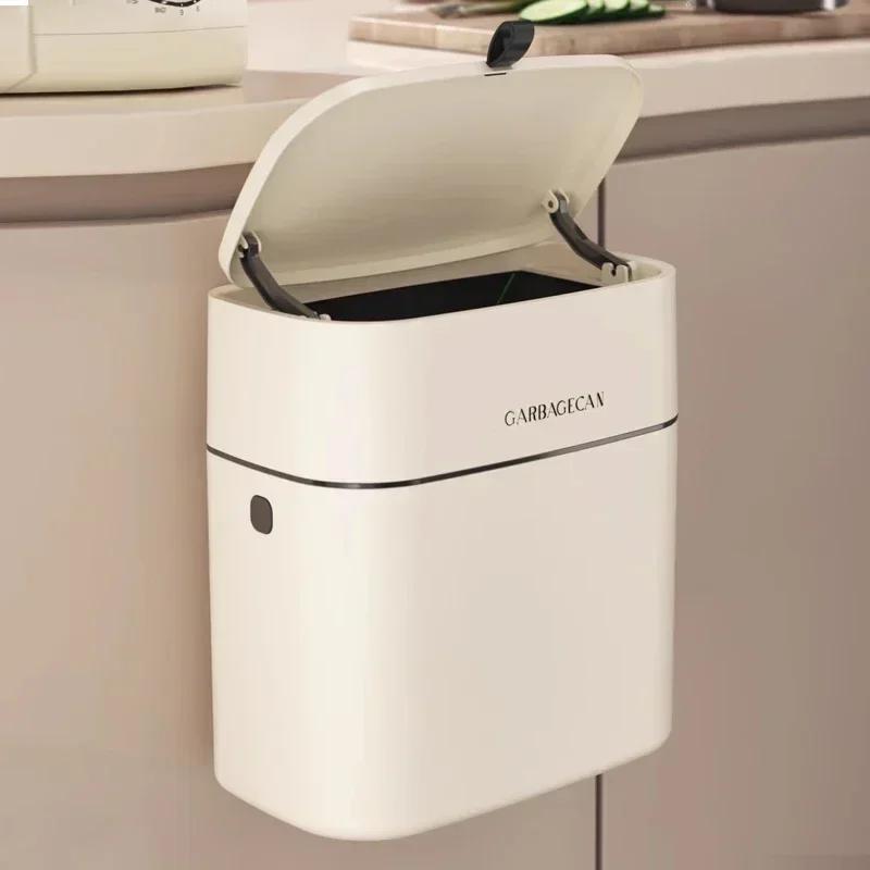 Fashion Household Convenient Flip Lid Kitchen Trash Can Square Design, Toilet Hanging Trash Can - Large Capacity 9L
Fashion Household Convenient Flip Lid Kitchen Trash Can Square Design, Toilet Hanging Trash Can - Large Capacity 9L