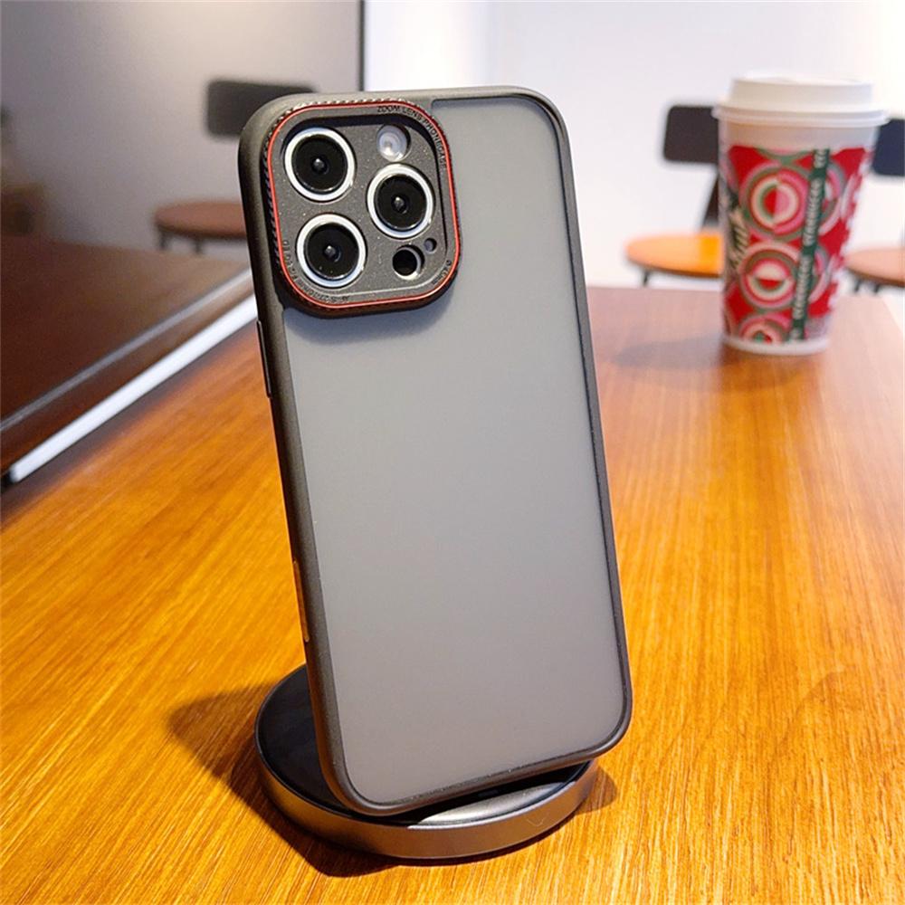 For iPhone 15 Pro Case Red Lens Ring Shockproof TPU+PC Translucent Phone Cover As Shown A
For iPhone 15 Pro Case Red Lens Ring Shockproof TPU+PC Translucent Phone Cover As Shown A