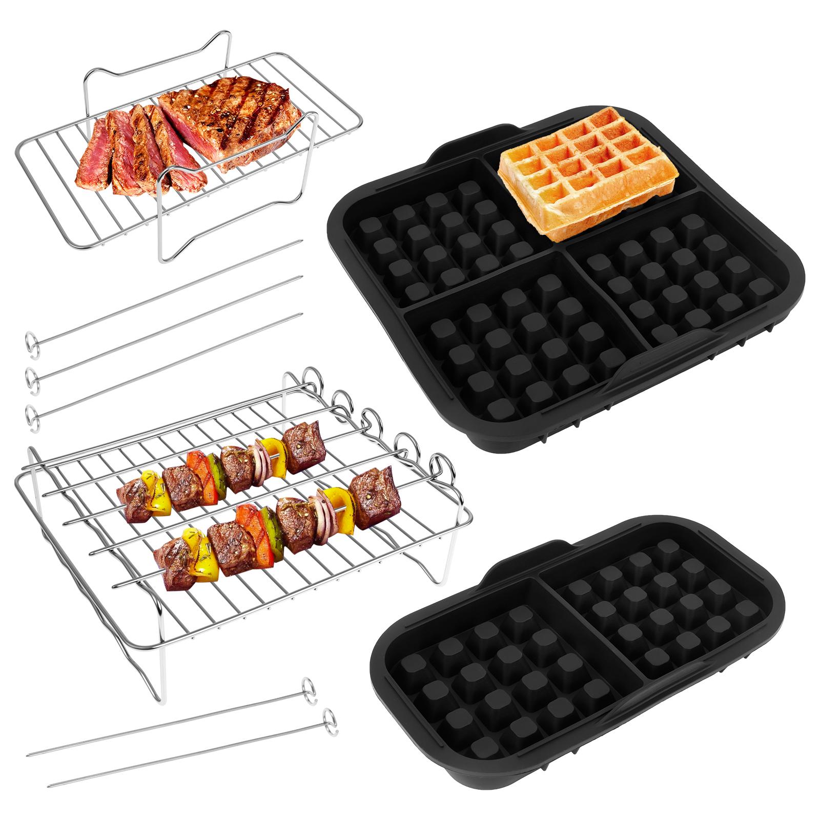 Assorted Sizes Rectangular Waffle Mold DIY Waffle Bakeware Baking Mold Air Fryer Basket Stand for Double Basket 3000 Series
Assorted Sizes Rectangular Waffle Mold DIY Waffle Bakeware Baking Mold Air Fryer Basket Stand for Double Basket 3000 Series