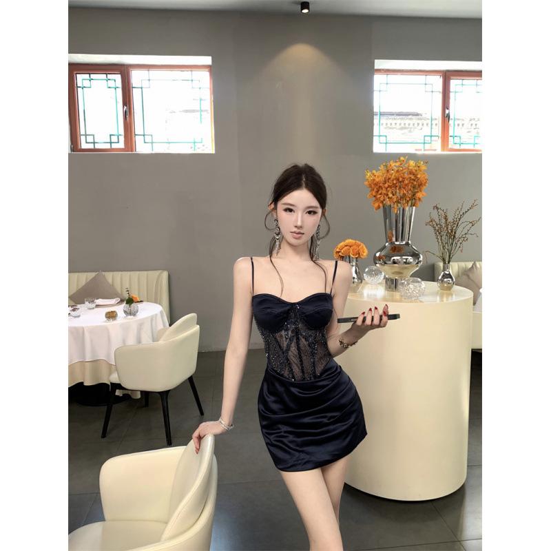 Elegant Sequin Mesh Strapless Dress with Hip-Hugging Skirt for Women Medium глубокий/синий
Elegant Sequin Mesh Strapless Dress with Hip-Hugging Skirt for Women Medium глубокий/синий