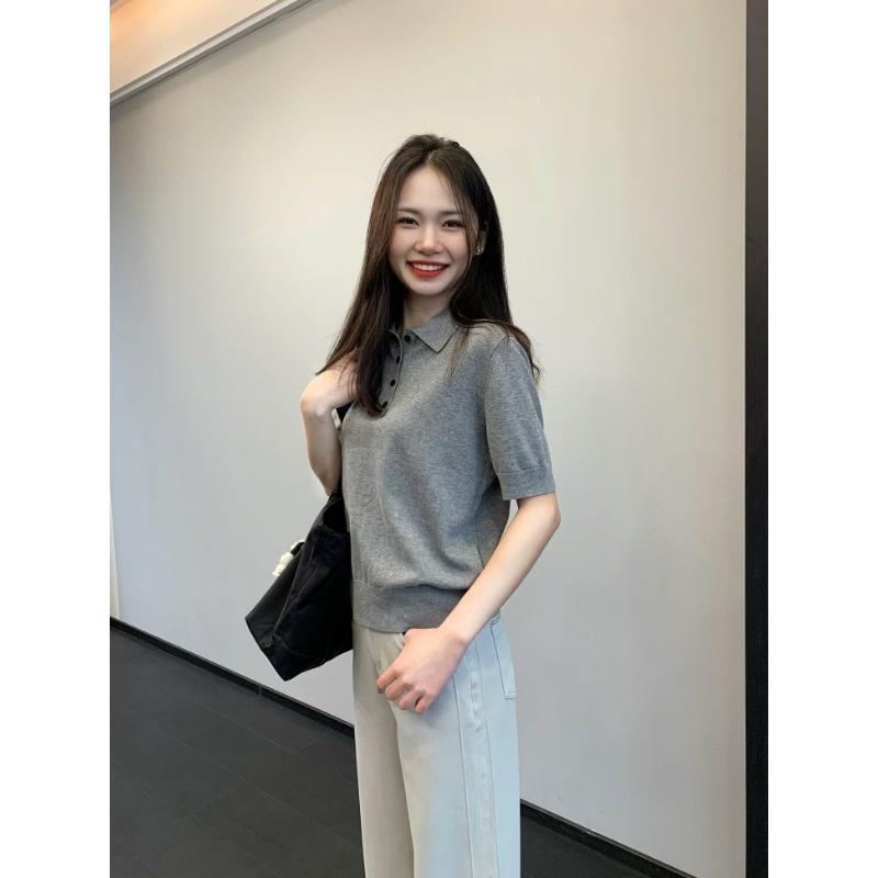 Women s Casual Cotton Polo Collar Short Sleeve Knit T-Shirt, Skin-Friendly and Simple Style Small сірий колір
Women s Casual Cotton Polo Collar Short Sleeve Knit T-Shirt, Skin-Friendly and Simple Style Small сірий колір