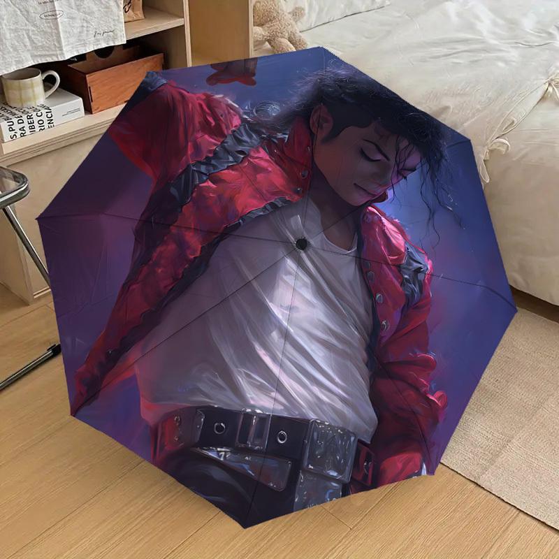 1pc Michael Jackson Automatic Folding Umbrella, Portable Collapsible Design, Casual Outdoor Accessory L1202011
1pc Michael Jackson Automatic Folding Umbrella, Portable Collapsible Design, Casual Outdoor Accessory L1202011