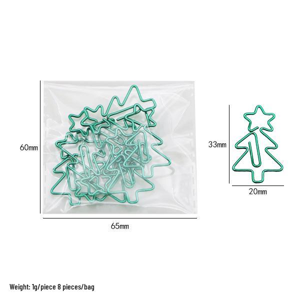 Star-Shaped Christmas Tree Paper Clips - Cute Office Decoration & File Organizer Star-shaped paper clips (loose)
Star-Shaped Christmas Tree Paper Clips - Cute Office Decoration & File Organizer Star-shaped paper clips (loose)