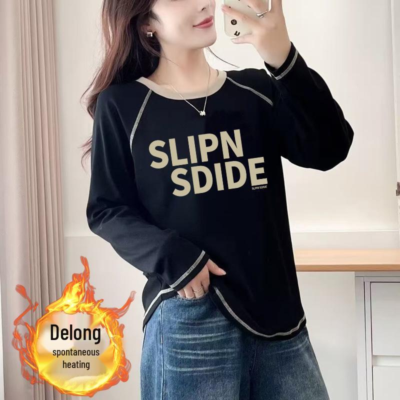 Women s 2024 Velvet Double-Sided Long-Sleeve T-Shirt: Chic, Versatile, Autumn/Winter Ins Style M for 100-115 jin
Women s 2024 Velvet Double-Sided Long-Sleeve T-Shirt: Chic, Versatile, Autumn/Winter Ins Style M for 100-115 jin