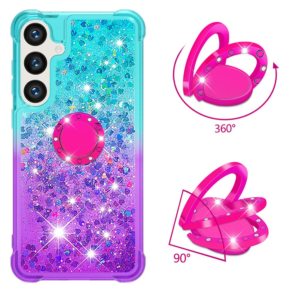 For Samsung Galaxy S25+ TPU Case with Kickstand Gradiant Quicksand Shockproof Cover Purple+Sky Blue
For Samsung Galaxy S25+ TPU Case with Kickstand Gradiant Quicksand Shockproof Cover Purple+Sky Blue
