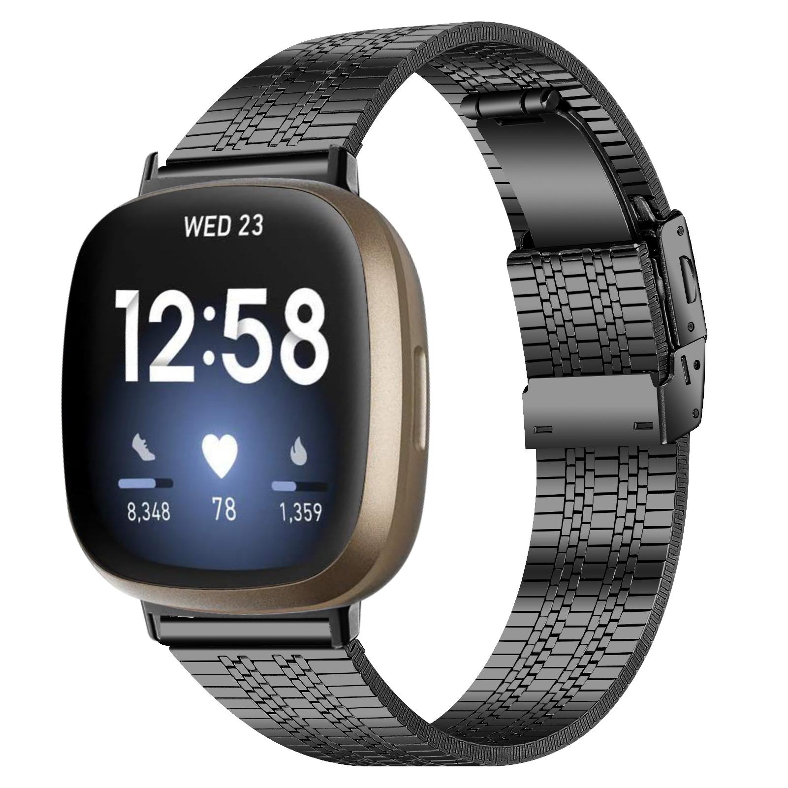 For Fitbit Versa 4/Sense 2 Smart Watch Band 5 Beads Stainless Steel Replacement Wrist Strap Black
For Fitbit Versa 4/Sense 2 Smart Watch Band 5 Beads Stainless Steel Replacement Wrist Strap Black