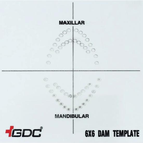 GDC Rubber Dam Template 6x6 (Rdt)
GDC Rubber Dam Template 6x6 (Rdt)