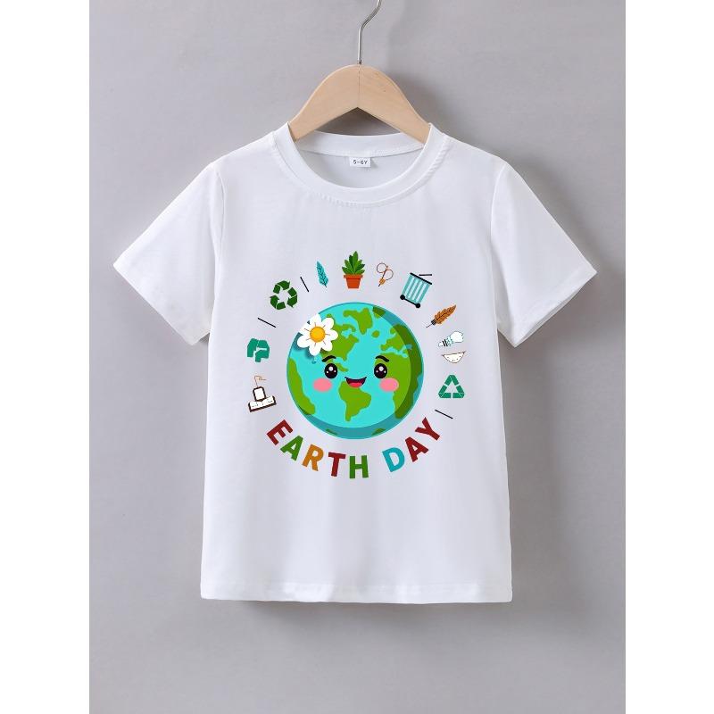 European sizes Kids Summer Comfortable Soft Round Neck Short Sleeve Earth Day Buddy Print Casual T-Shirt 98cm белый
European sizes Kids Summer Comfortable Soft Round Neck Short Sleeve Earth Day Buddy Print Casual T-Shirt 98cm белый