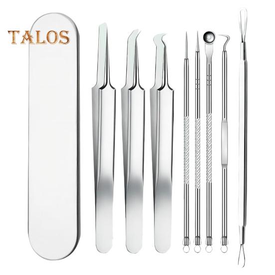 Профессиональный набор пинцетов для удаления черных точек, набор игл для лечения акне из нержавеющей стали с нескользящей ручкой для легкого удаления черных точек и лечения акне 8pcs
Профессиональный набор пинцетов для удаления черных точек, набор игл для лечения акне из нержавеющей стали с нескользящей ручкой для легкого удаления черных точек и лечения акне 8pcs