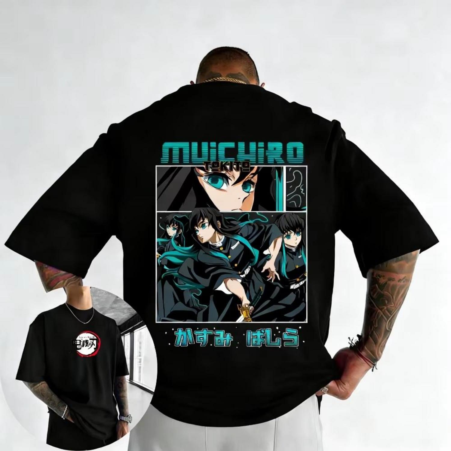Unisex Pure Cotton Tshirt Demon Slayer Tetsuya Himuro Summer Harajuku Style Anime Print ShortSleeved Shirt for 2026 S чёрный
Unisex Pure Cotton Tshirt Demon Slayer Tetsuya Himuro Summer Harajuku Style Anime Print ShortSleeved Shirt for 2026 S чёрный