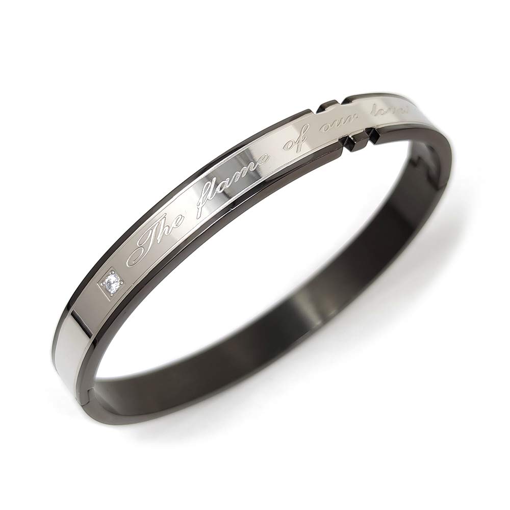 and Bangle Bracelet Stainless Steel Simple Pair BK Men s Women s ssbe-010b чорний
and Bangle Bracelet Stainless Steel Simple Pair BK Men s Women s ssbe-010b чорний