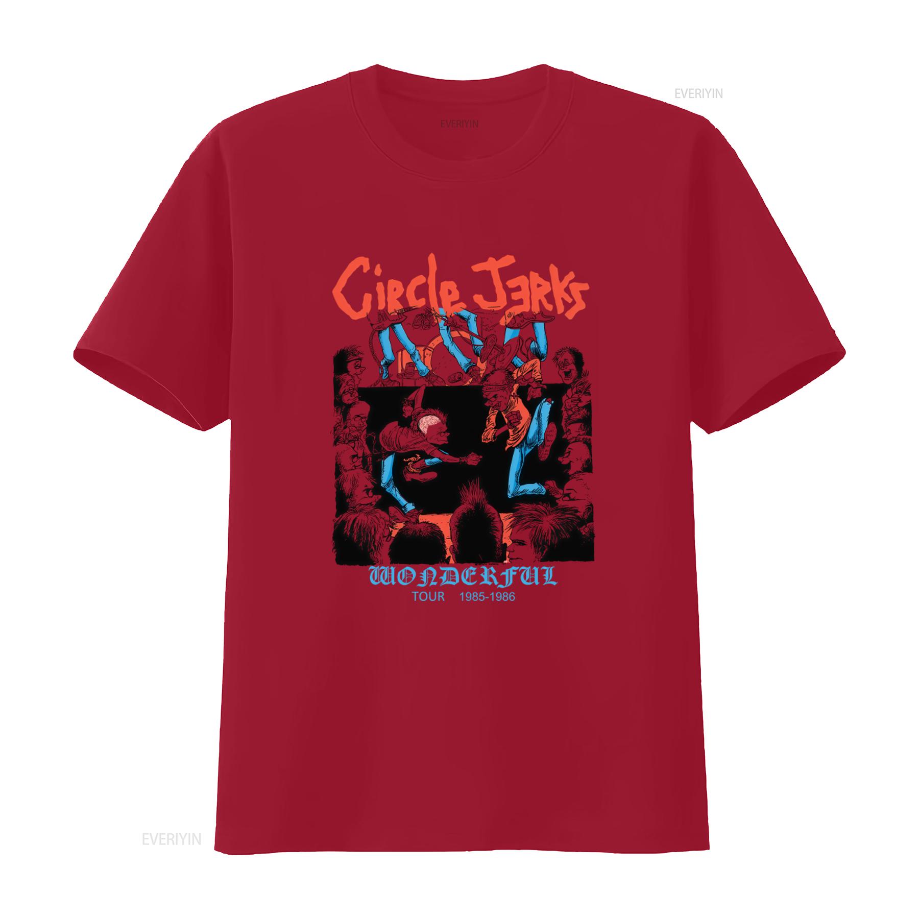 Circle Jerks Wonderful Tour 1985 1986 Print Cotton T Shirt S 5XL vintage Washed homme Comfortable Soft Stylish Stretched S
Circle Jerks Wonderful Tour 1985 1986 Print Cotton T Shirt S 5XL vintage Washed homme Comfortable Soft Stylish Stretched S