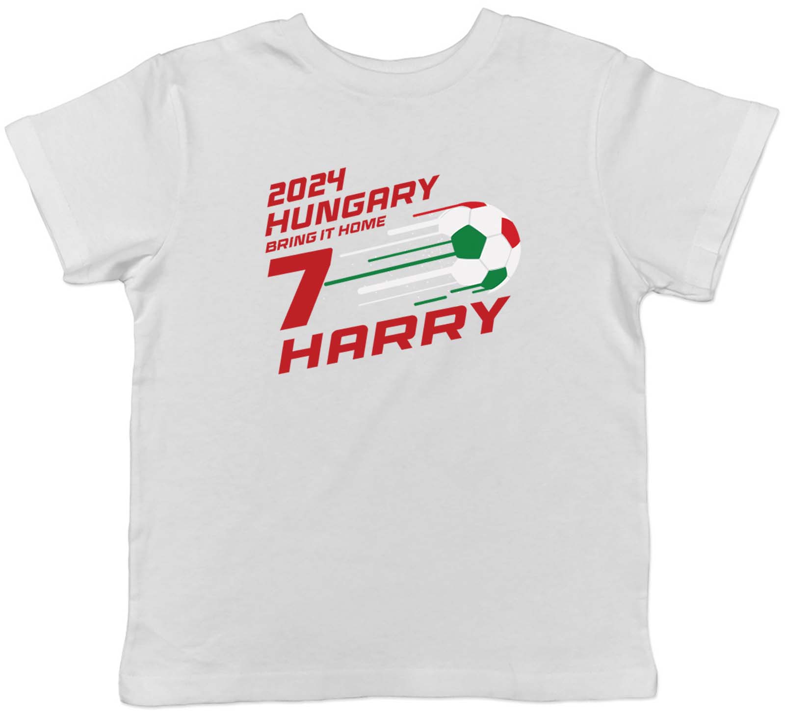 Personalised Hungary Football Kids T-Shirt Name Number Bring it Home Boys Girls 140
Personalised Hungary Football Kids T-Shirt Name Number Bring it Home Boys Girls 140