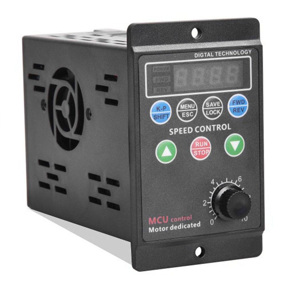 AC220V 750W Однофазний вхідний трифазний вихідний двигун Перетворювач частоти з чотиризначним цифровим ламповим дисплеєм чорний
AC220V 750W Однофазний вхідний трифазний вихідний двигун Перетворювач частоти з чотиризначним цифровим ламповим дисплеєм чорний