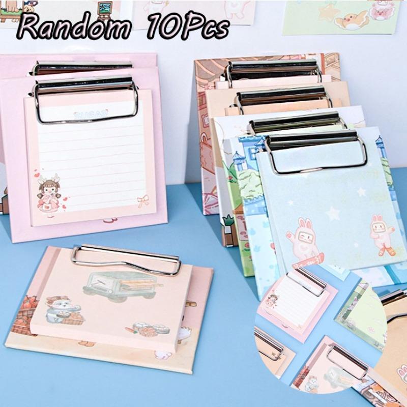 10Pcs Cartoon Board Clip Notepad Student Ins Heart Memo Notes Learning Office Non-sticky Message Paper Kawaii Stationery Random style 10Pcs
10Pcs Cartoon Board Clip Notepad Student Ins Heart Memo Notes Learning Office Non-sticky Message Paper Kawaii Stationery Random style 10Pcs