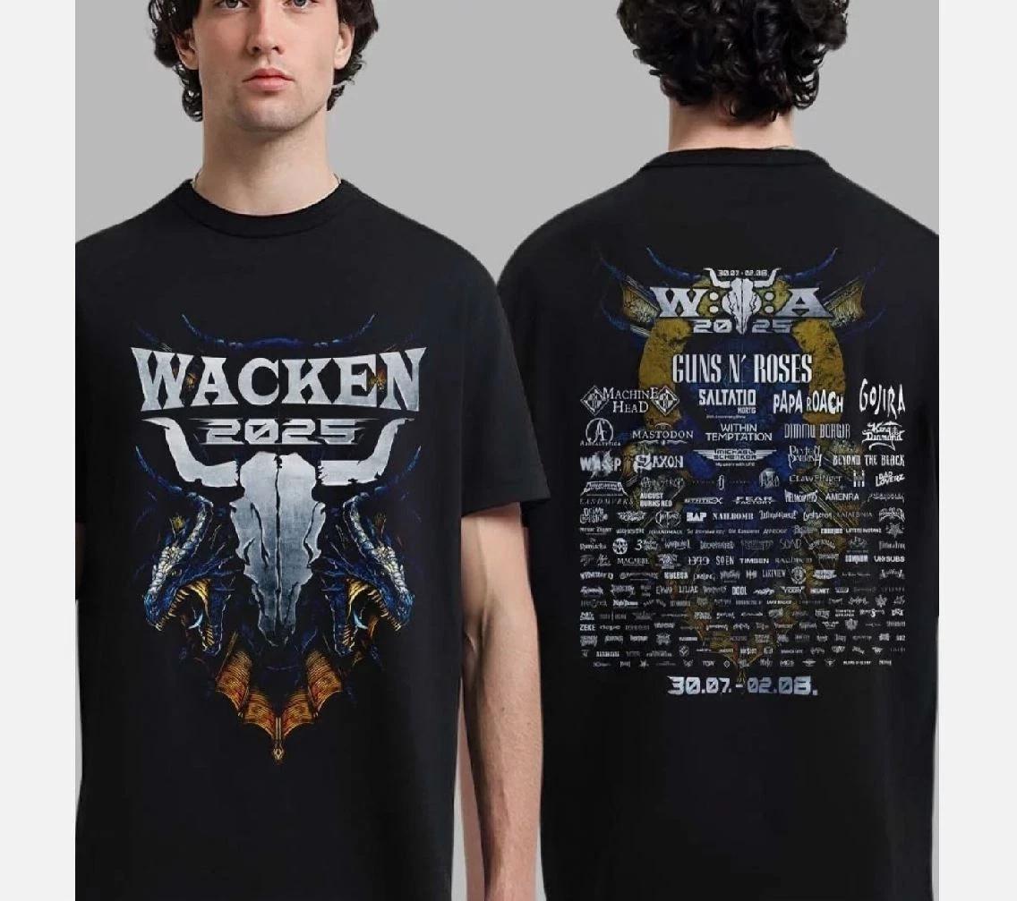 Wacken Open Air 2025 Festival From July 30 To August 2 Dragons Two Sided T-Shirt 4XL
Wacken Open Air 2025 Festival From July 30 To August 2 Dragons Two Sided T-Shirt 4XL