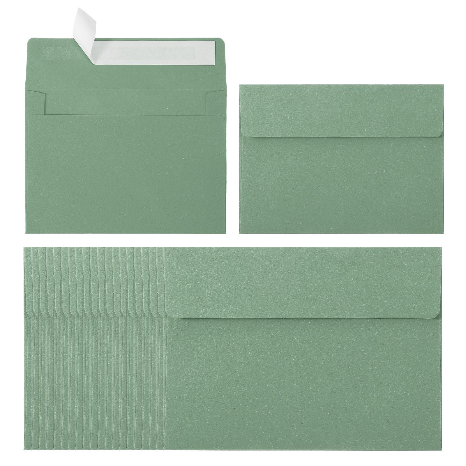 24Pcs A2 Paper Envelopes Announcement Mailing Self Seal Invitation Envelopes Postcard Wedding Greeting Cards Photo Gift Envelope світло-зелений колір
24Pcs A2 Paper Envelopes Announcement Mailing Self Seal Invitation Envelopes Postcard Wedding Greeting Cards Photo Gift Envelope світло-зелений колір